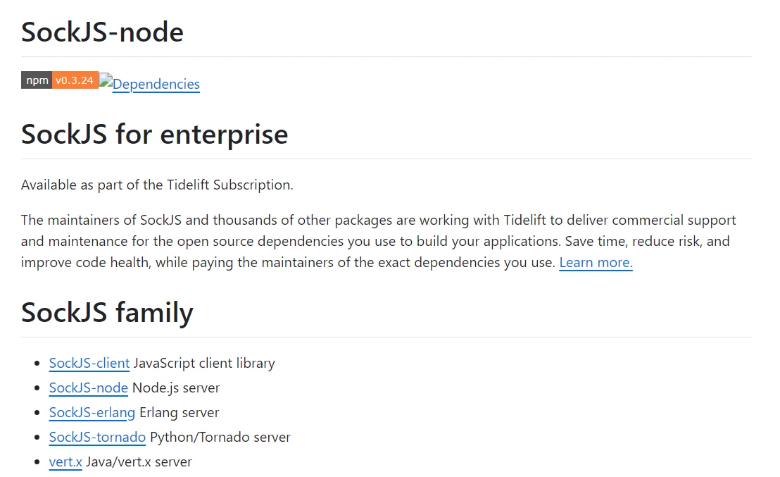 sockjs NPM (How It Works For Developers): Figure 1 - SockJS 