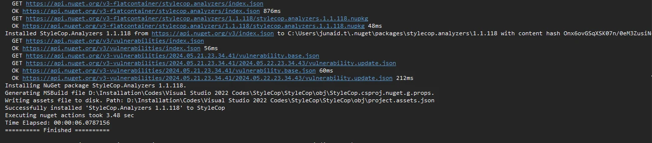 StyleCop C# (Cómo funciona para desarrolladores): Figura 3 - Instalar StyleCop