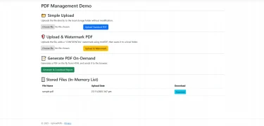 How to Upload and Download PDF Files in ASP .NET C# with IronPDF
