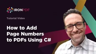 How to Add Page Numbers to PDFs Using C#