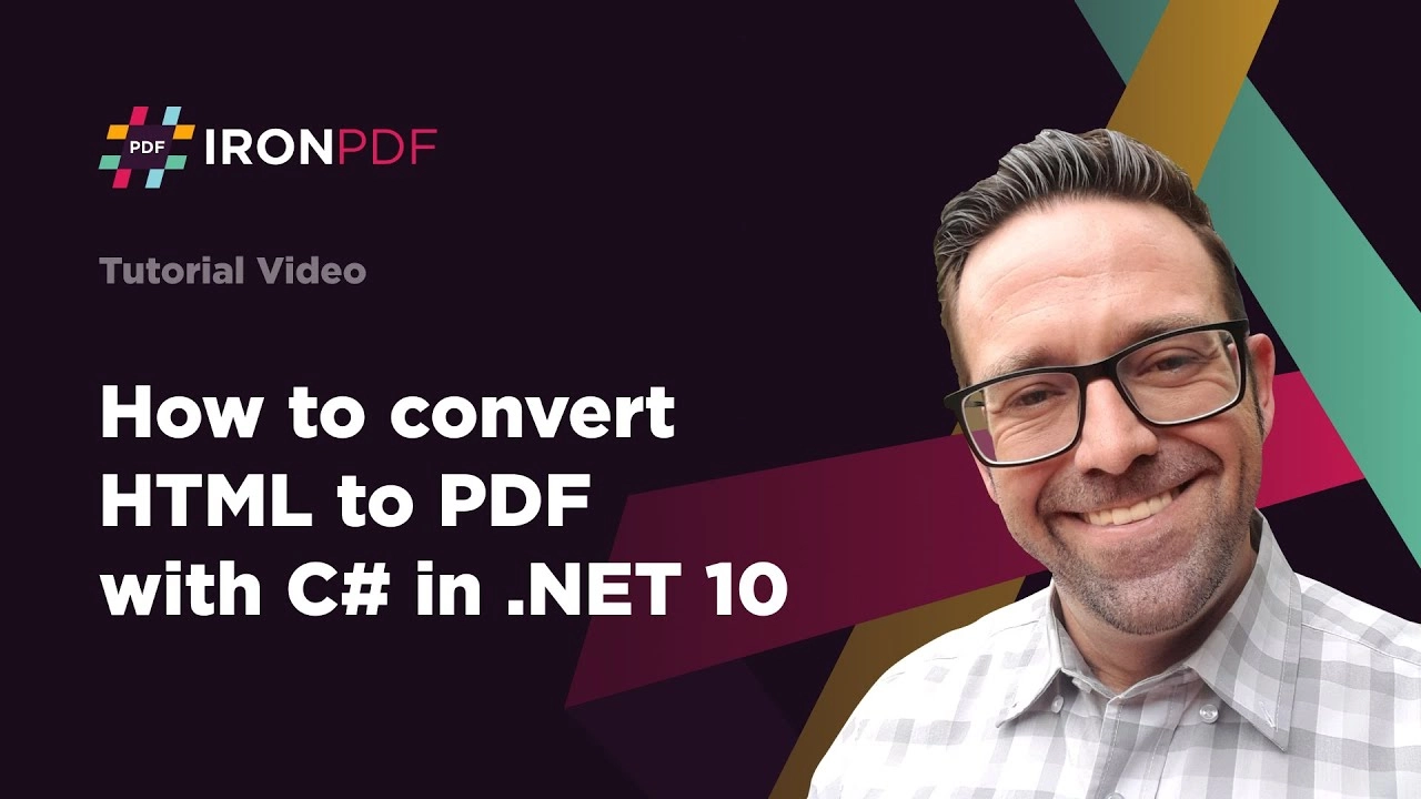 How to Convert HTML to PDF with C# in .NET 10 | IronPDF