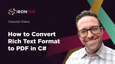 How to Convert RTF to PDF Using C#