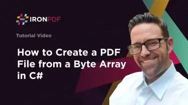 How to create a PDF File from a Byte Array in C#