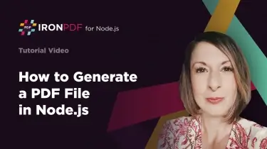 How to Generate a PDF File in Node.js