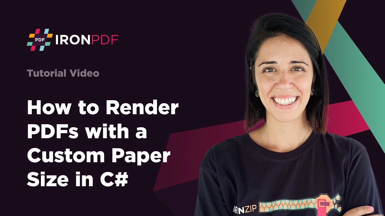 How to Render PDFs with Custom Paper Size | IronPDF