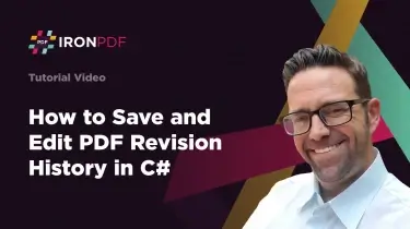 How to Save and Edit PDF Revision History in C#