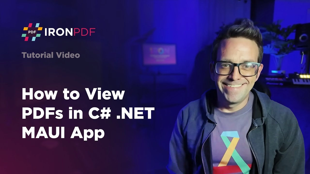 Comment visualiser des PDFs dans une application C# .NET MAUI | IronPDF