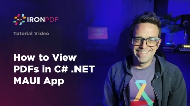 How to View PDFs in C# NET MAUI App | IronPDF