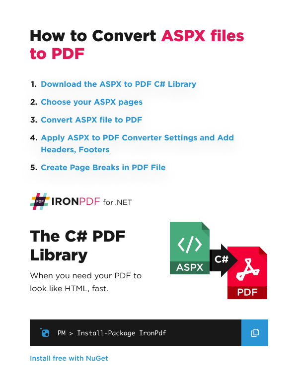 How to Render ASPX Pages to PDF in ASP.NET in C#