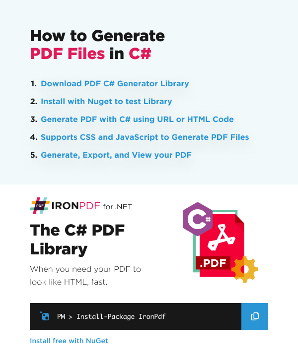 How to Generate PDF Files in C#