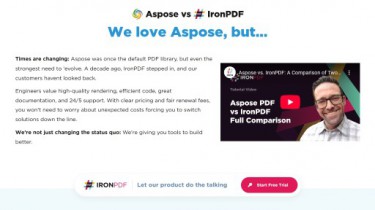 Migrate from Aspose PDF to IronPDF: (Full Comparison)